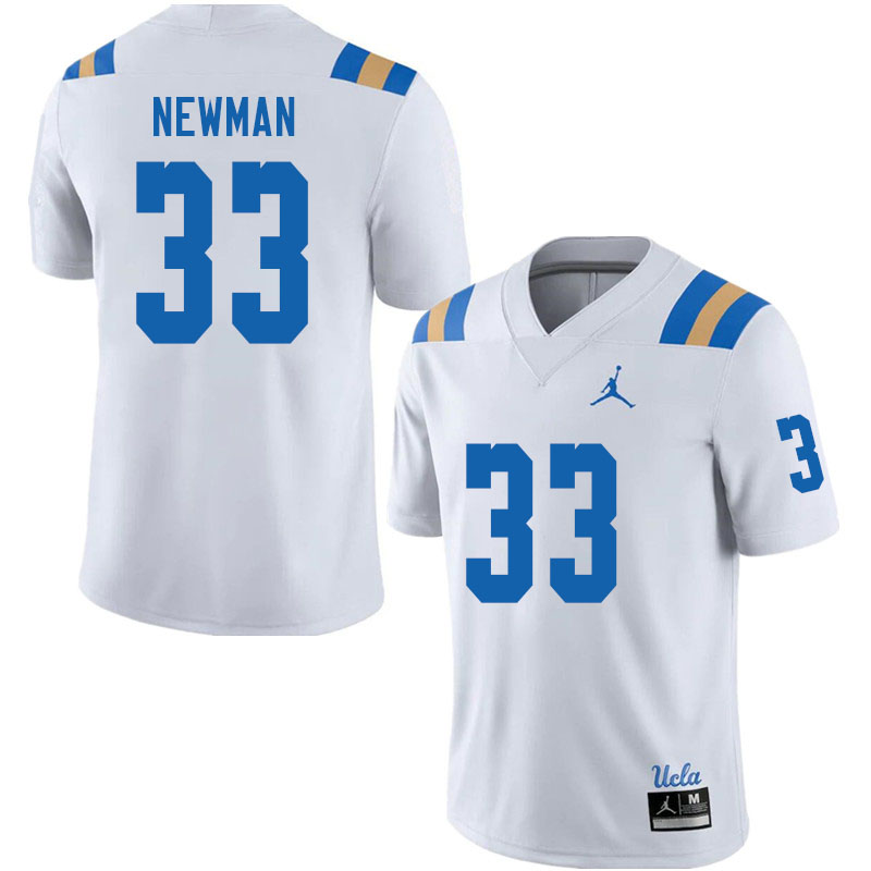 Jordan Brand Men #33 Jake Newman UCLA Bruins College Football Jerseys Sale-White - Click Image to Close